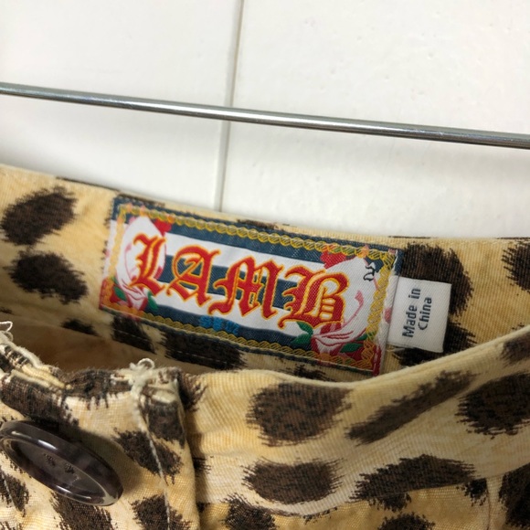 L.A.M.B. By Gwen Stefani Leopard Print Button Front Pencil Skirt - Picture 2 of 9